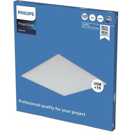 Philips - LED álmennyezeti panel PROJECTLINE LED/36W/230V 59,5x59,5 cm