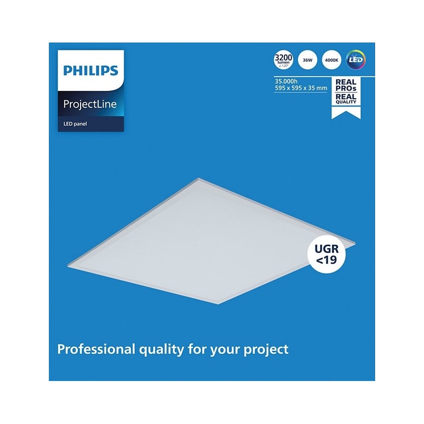 Philips - LED álmennyezeti panel PROJECTLINE LED/36W/230V 59,5x59,5 cm