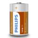 Philips R20L2B/10 - 2 db cink-klorid elem D LONGLIFE 1,5V