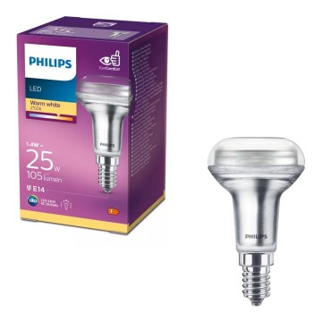 Philips R50 LED reflektor izzó E14/1,4W/230V 2700K