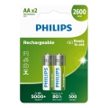 Philips R6B2A260/10 - 2 db újratölthető AA MULTILIFE NiMH akkumulátor/1,2V/2600 mAh