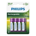 Philips R6B4A210/10 - 4 db újratölthető AA MULTILIFE NiMH akkumulátor/1,2V/2100 mAh