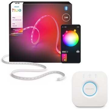 Philips - RGBW dimmelhető LED-szalag Hue FLUX 3 m LED/29W/230V 2200-6500K + Hue bridge