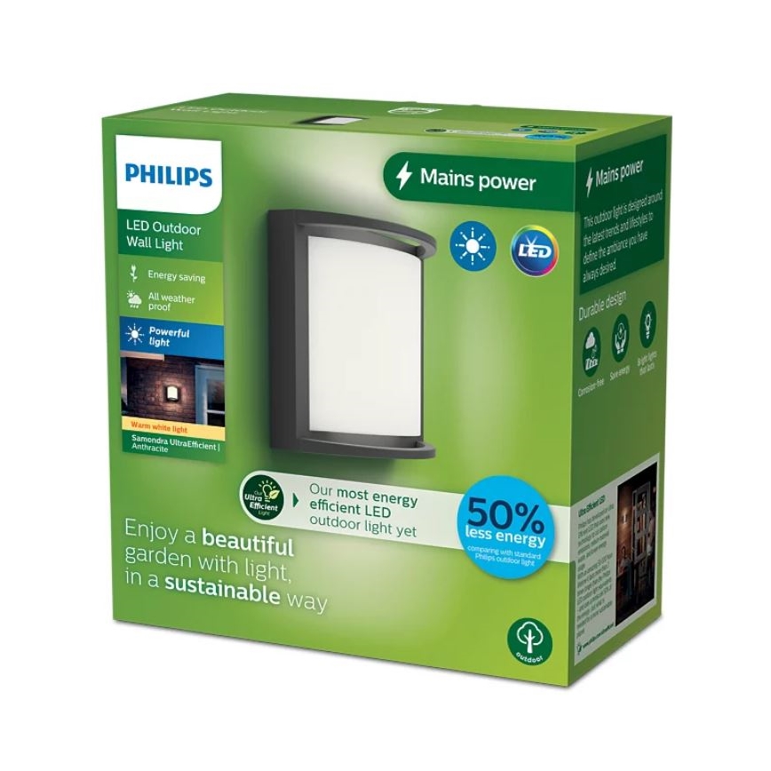Philips - LED Kültéri fali lámpa SAMONDRA LED/3,8W/230V IP44