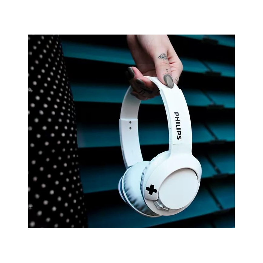 Philips SHB3075WT/00 - Vezeték nélküli fejhallgató Bluetoothtal fehér