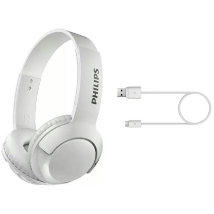 Philips SHB3075WT/00 - Vezeték nélküli fejhallgató Bluetoothtal fehér