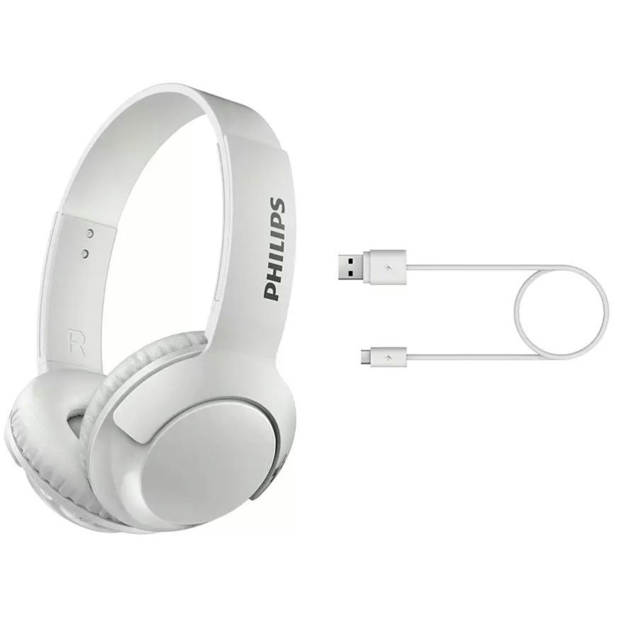 Philips SHB3075WT/00 - Vezeték nélküli fejhallgató Bluetoothtal fehér