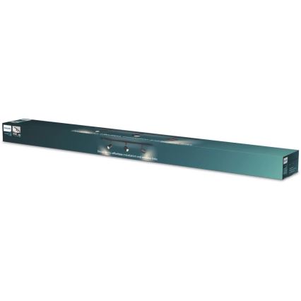 Philips - Sínes EASYLINK spotlámpa, 3×GU10/7W/230V, 1 m, fekete