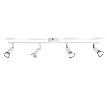 Philips - Spotlámpa 4xGU10/50W/230V fehér