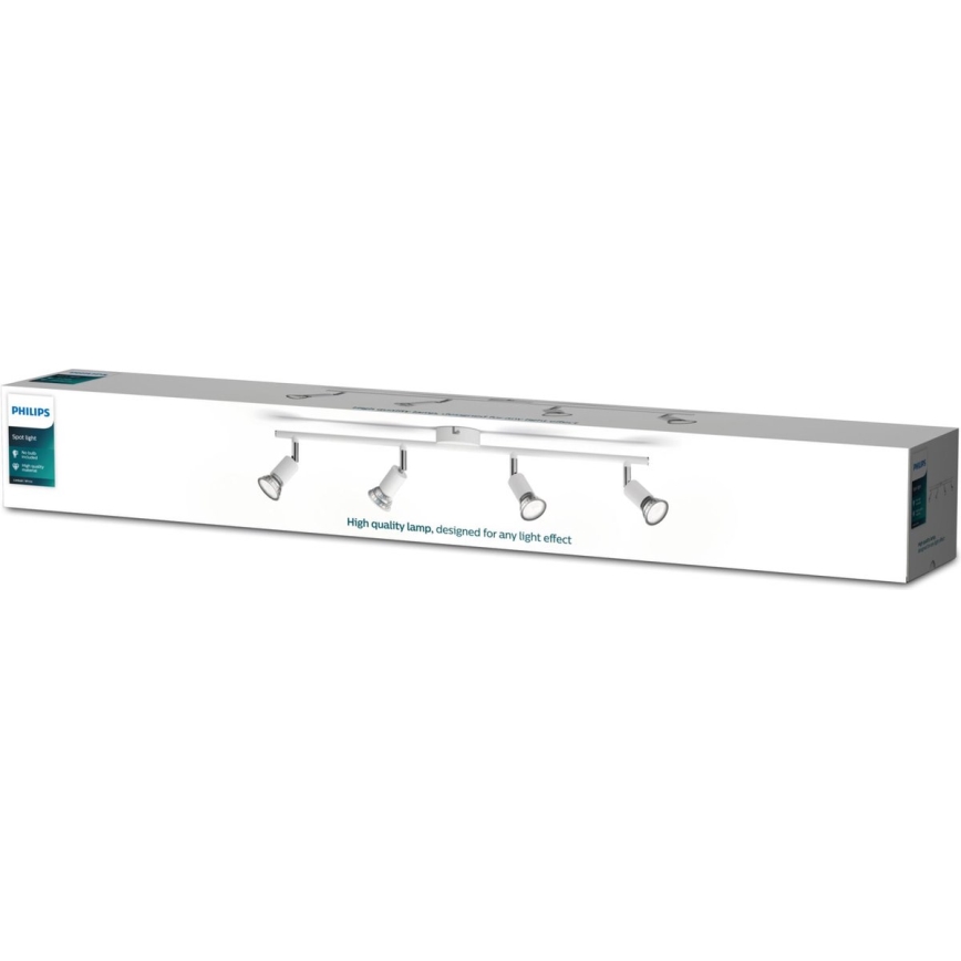 Philips - Spotlámpa 4xGU10/50W/230V fehér
