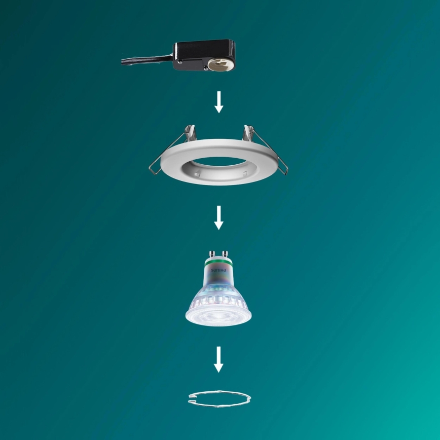 Philips - Süllyesztett mennyezeti lámpatest PERIDOT 1xGU10/7W/230V fehér