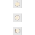 Philips - SZETT 3x beépíthető lámpatest PERIDOT 1xGU10/7W/230V fehér