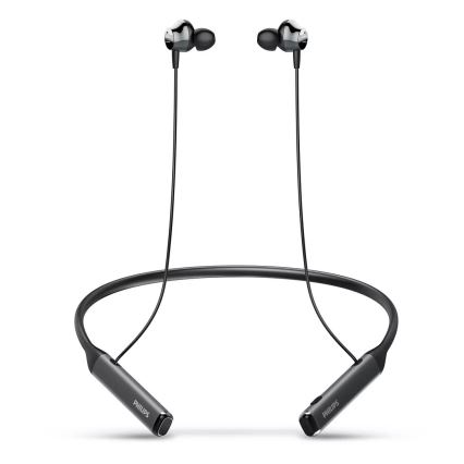 Philips TAPN505BK/00-Bluetooth fülhallgató mikrofonnal és MicroSD lejátszóval