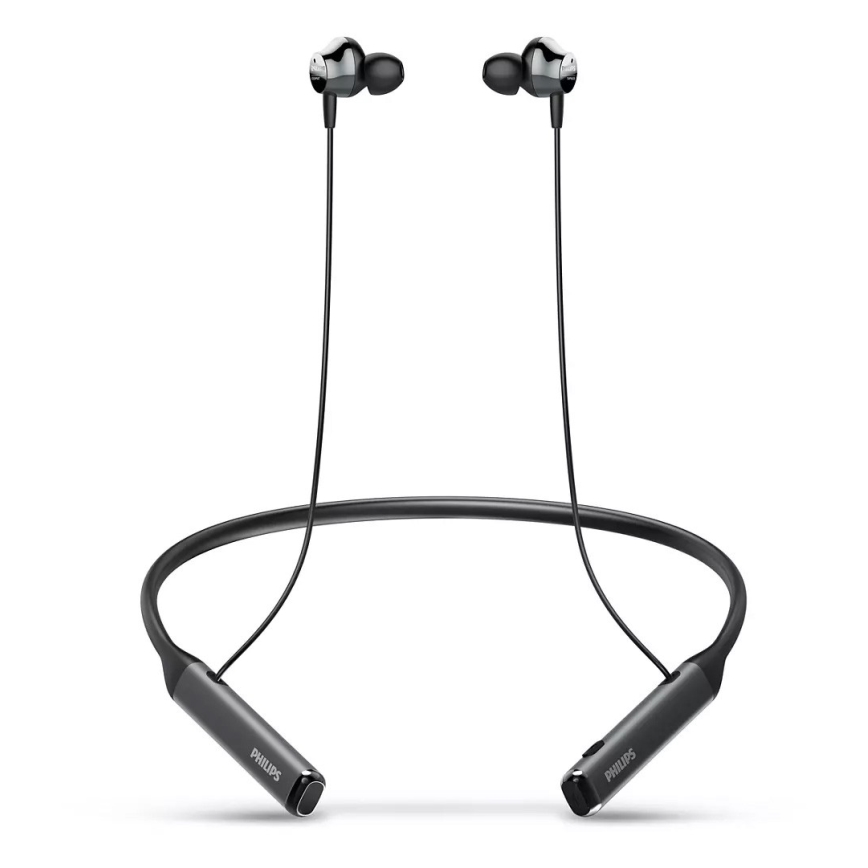 Philips TAPN505BK/00-Bluetooth fülhallgató mikrofonnal és MicroSD lejátszóval