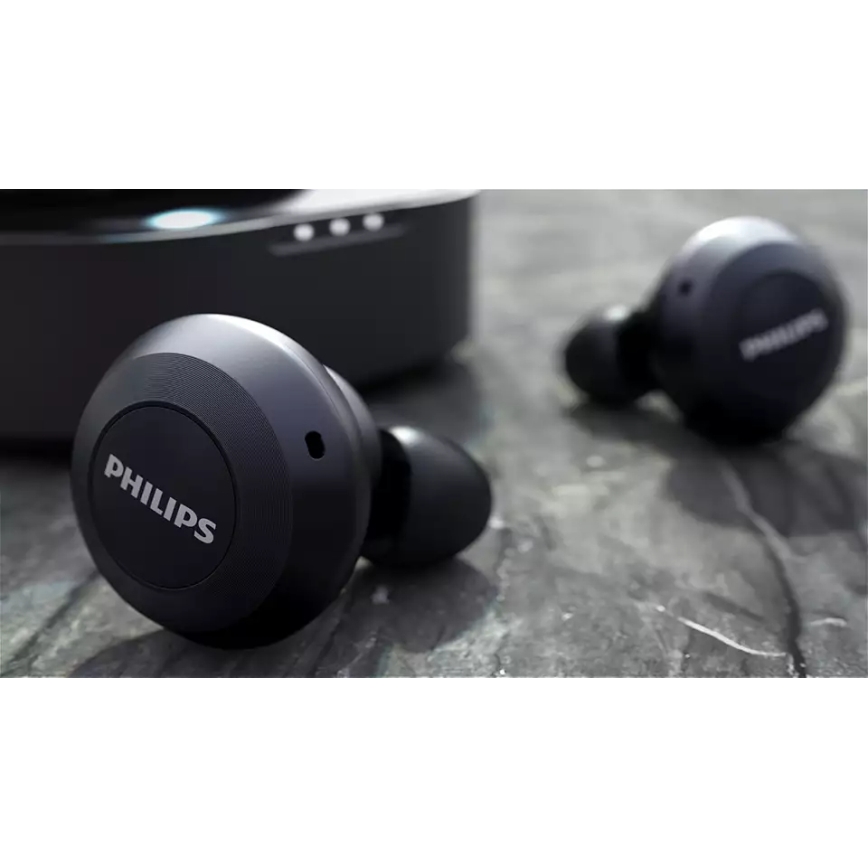 Philips TAT8505BK/00 - Vezetélk nélküli fejhallgató IPX4 2x 55 mAh + 560 mAh fekete