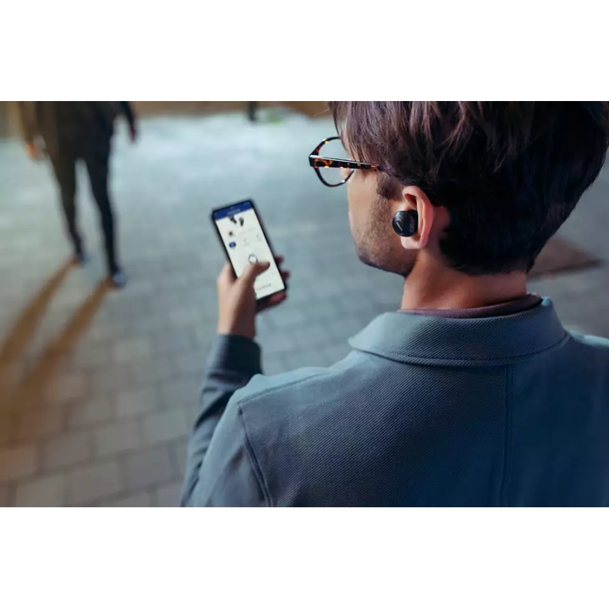 Philips TAT8505BK/00 - Vezetélk nélküli fejhallgató IPX4 2x 55 mAh + 560 mAh fekete