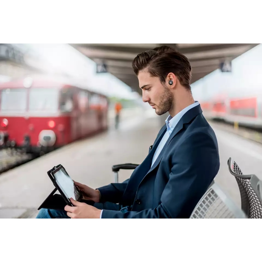 Philips TAT8505BK/00 - Vezetélk nélküli fejhallgató IPX4 2x 55 mAh + 560 mAh fekete