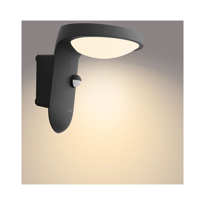 Philips - LED kültéri fali lámpa érzékelővel LED/9W/230V 2700K IP44