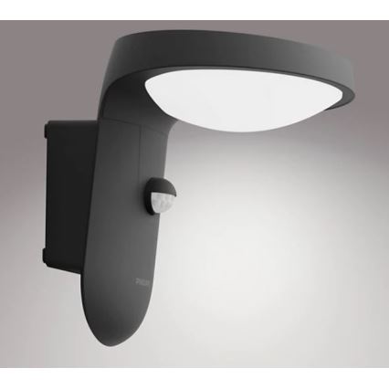 Philips - LED kültéri fali lámpa érzékelővel LED/9W/230V 4000K IP44