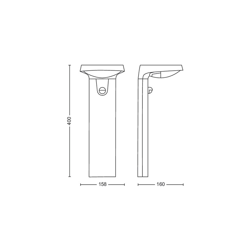 Philips - LED kültéri lámpa érzékelővel LED/9W/230V 2700K IP44