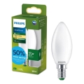 Philips ULTRAEFFICIENT B35 E14 LED-izzó 1,2W/230V 2700K