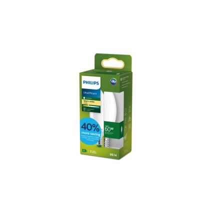 Philips ULTRAEFFICIENT LED izzó B35 E14/3,8W/230V 2700K