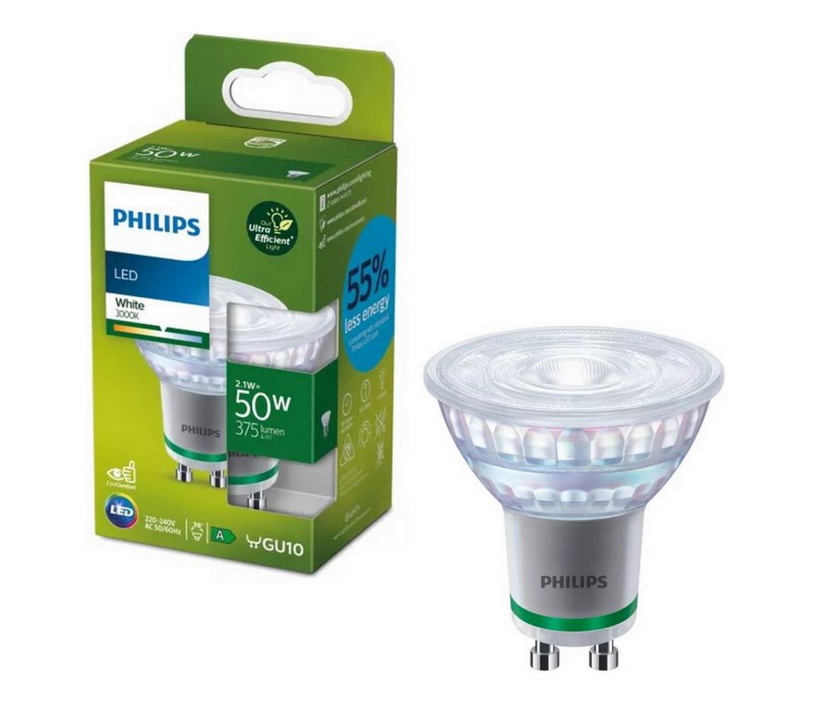 Philips ULTRAEFFICIENT LED izzó PAR16 GU10/2,1W/230V 3000K 8720169174306