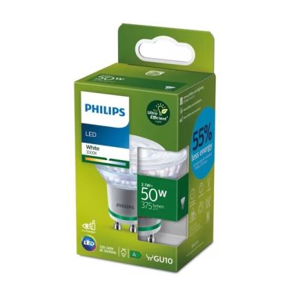 Philips ULTRAEFFICIENT LED izzó PAR16 GU10/2,1W/230V 3000K