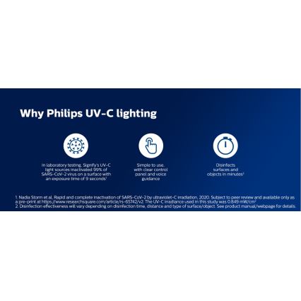 Philips - Fertőtlenítő germicid lámpa UV-C érzékelővel/24W/230V