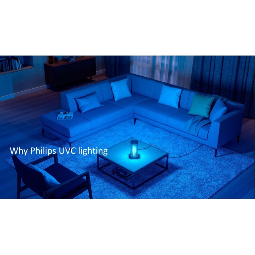 Philips - Fertőtlenítő germicid lámpa UV-C érzékelővel/24W/230V