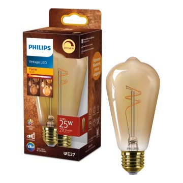Philips VINTAGE ST64 LED dimmelhető izzó E27/3,1W/230V 1800K