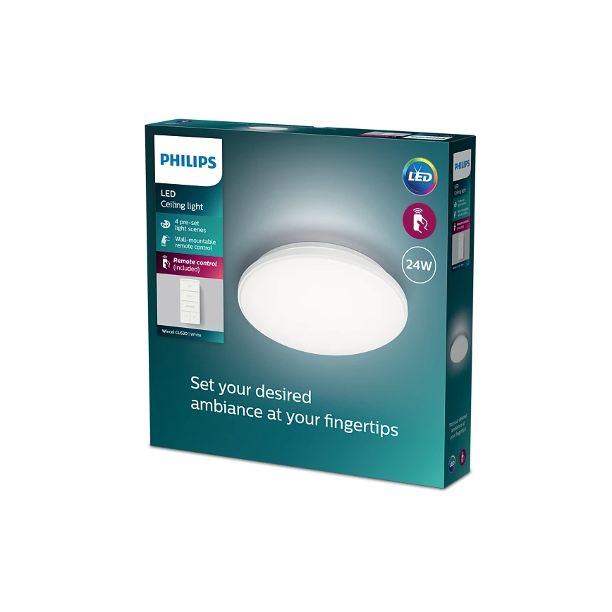 Philips - LED dimmelhető mennyezeti lámpa LED/24W/230V 2700-6500K + távirányító