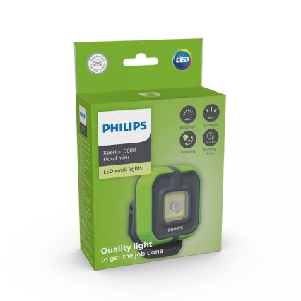 Philips X30FLMIX1-LED Dimmelhető újratölthető munkalámpa LED/5W/3,7V 500 lm 2500 mAh IP65