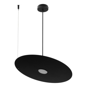 PIATTO kábelen függő csillár, 1xGX53/15W/230V, átm. 45 cm, fekete