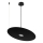 PIATTO kábelen függő csillár, 1xGX53/15W/230V, átm. 45 cm, fekete