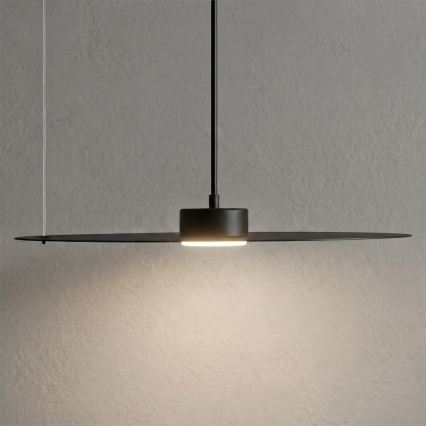 PIATTO kábelen függő csillár, 1xGX53/15W/230V, átm. 45 cm, fekete