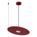 PIATTO kábeles függőlámpa 1xGX53/15W/230V, Ø 35 cm, bordó