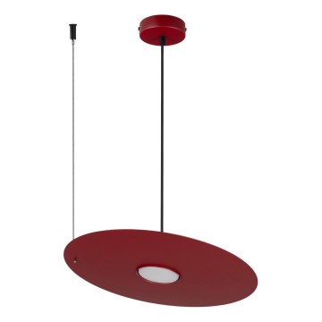 PIATTO kábeles függőlámpa 1xGX53/15W/230V, Ø 35 cm, bordó