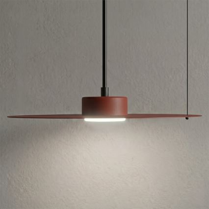 PIATTO kábeles függőlámpa 1xGX53/15W/230V, Ø 35 cm, bordó