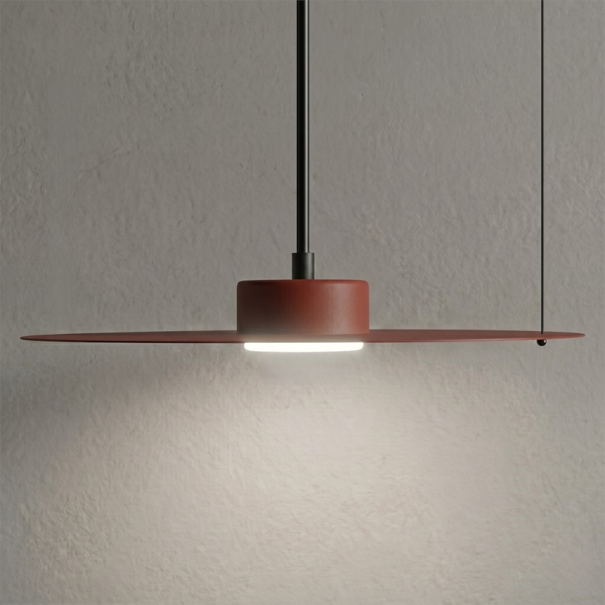 PIATTO kábeles függőlámpa 1xGX53/15W/230V, Ø 35 cm, bordó