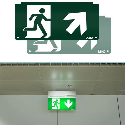 Piktogram vészvilágításhoz 16,2x32,7 cm