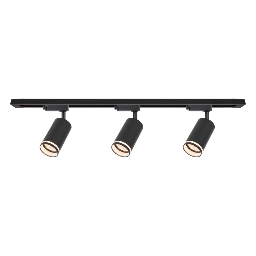 PIPE sínes rendszerbe szerelhető spotlámpa, 3x GU10/10W/230V, fekete