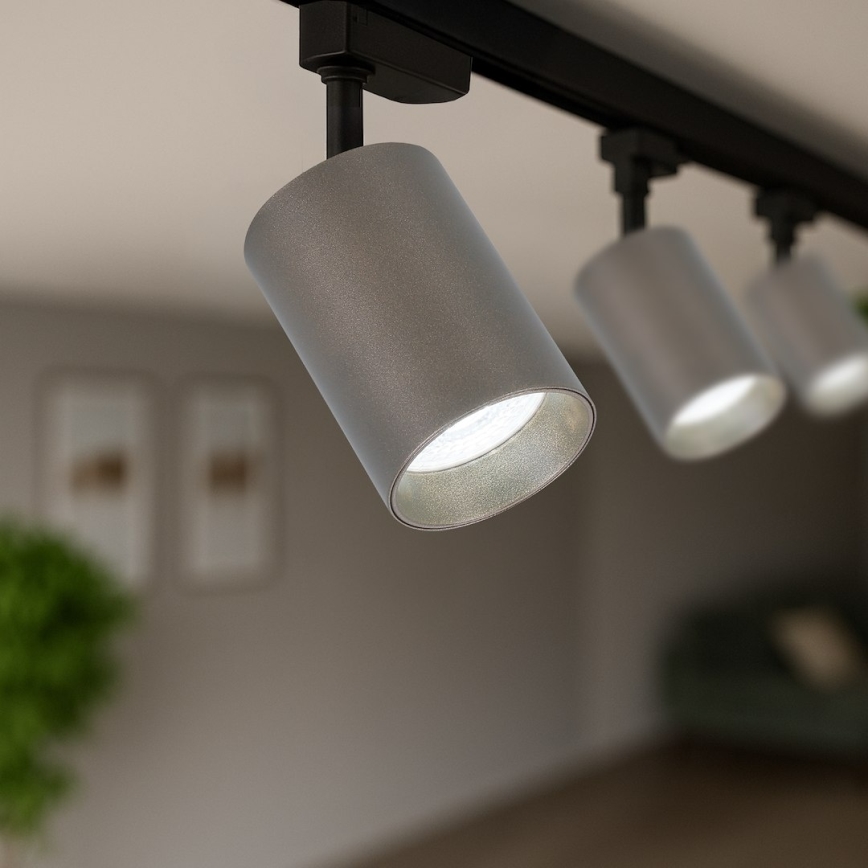 PIPE spotlámpa 1 fázisú sínes rendszerhez 1xGU10/10W/230V barna