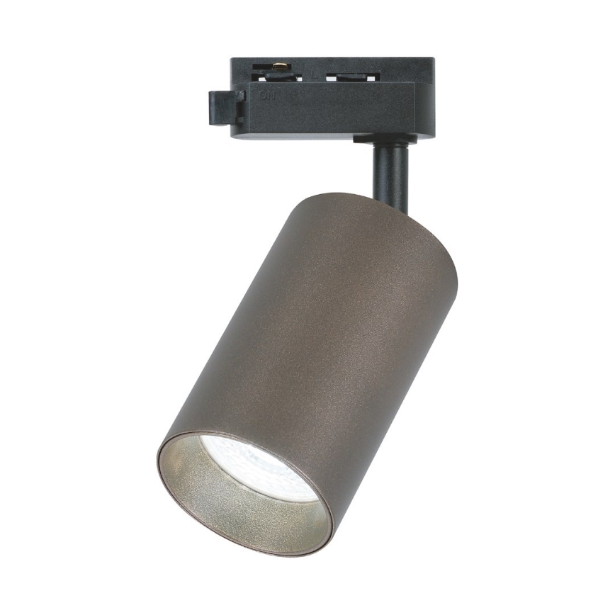 PIPE spotlámpa 1 fázisú sínes rendszerhez 1xGU10/10W/230V barna