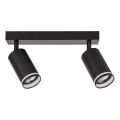 PIPE spotlámpa 2xGU10/10W/230V fekete