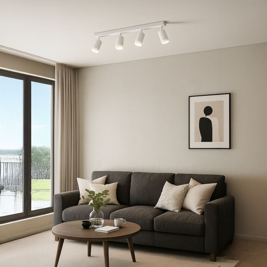 PIPE spotlámpa 4xGU10/10W/230V fehér