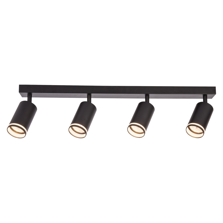 PIPE spotlámpa 4xGU10/10W/230V fekete