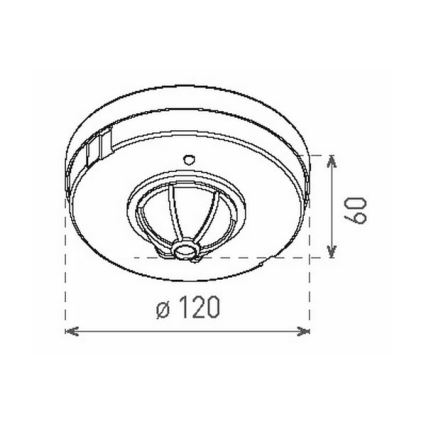 PIR mozgásérzékelő 1200W/230V