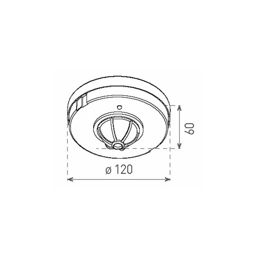PIR mozgásérzékelő 1200W/230V