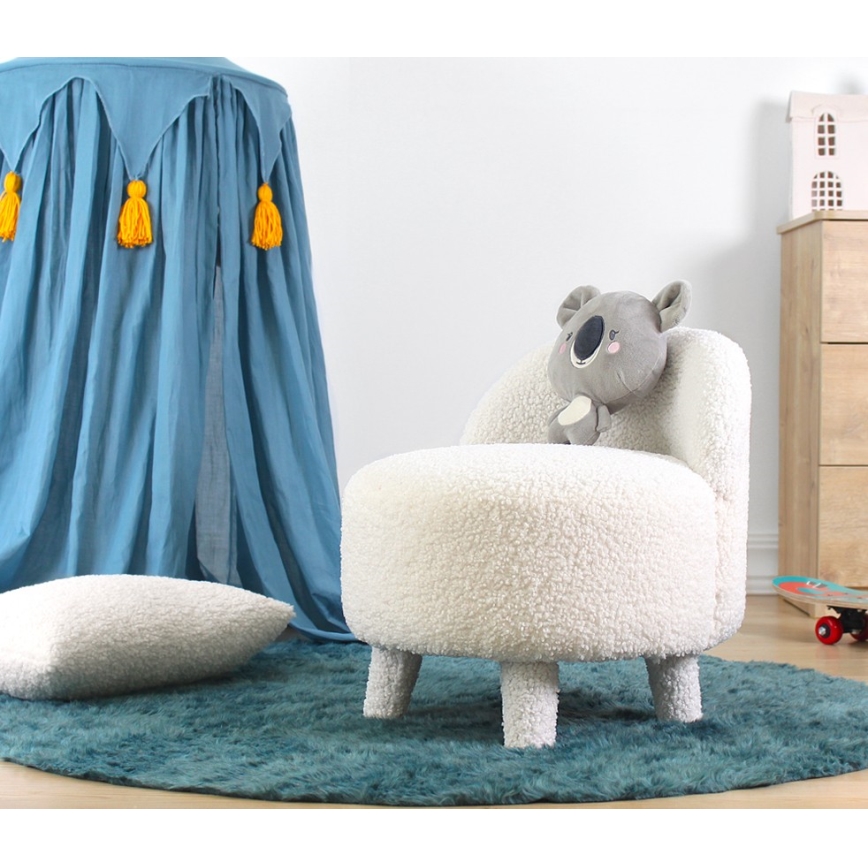 PIXI gyermekfotel, átmérő 46 cm, fehér